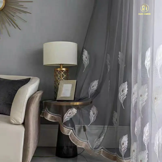 Rèm Vải Voan Thêu TP-MD-15